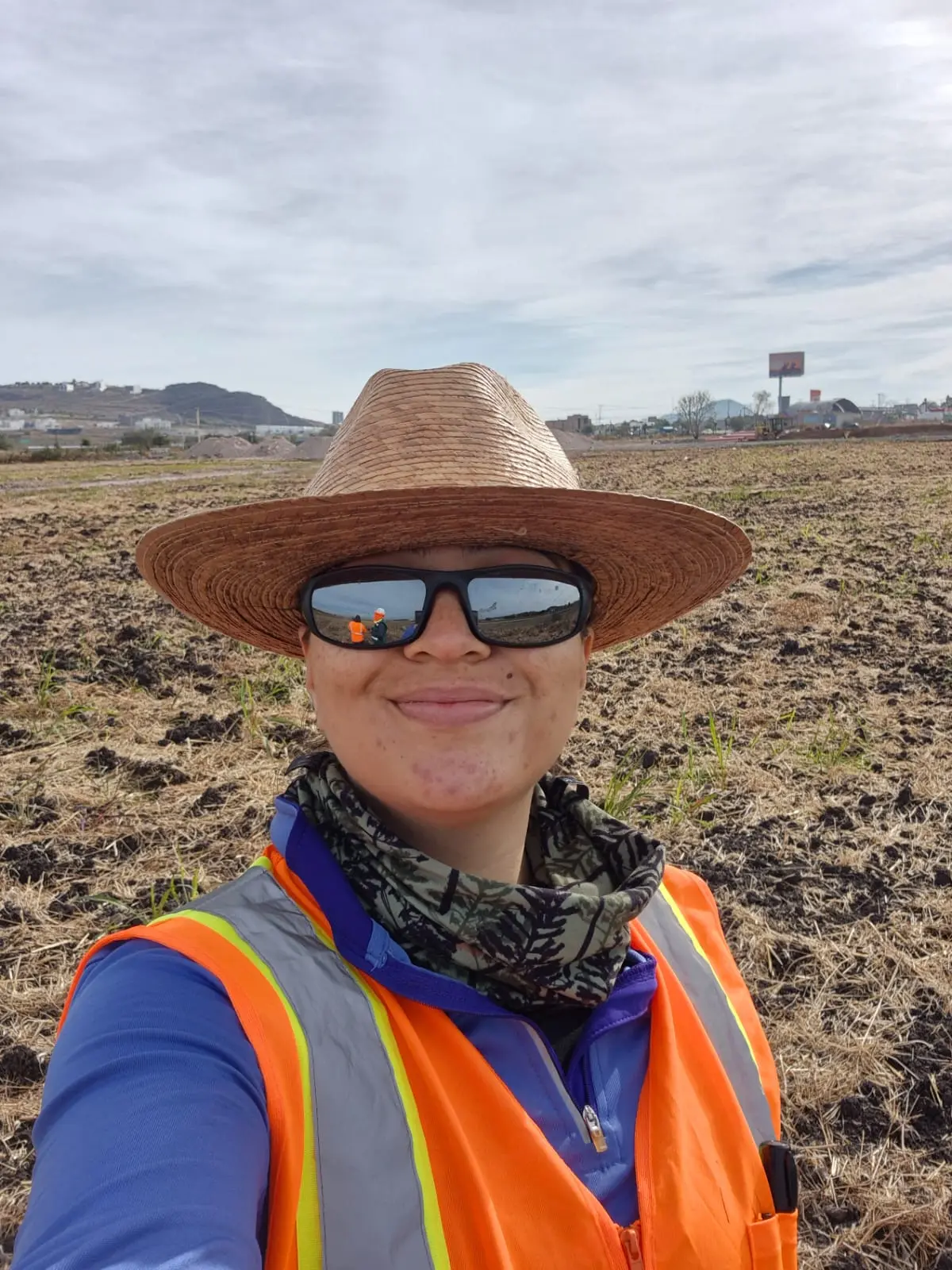 Here on a soil sampling day with possible agrochemical contamination